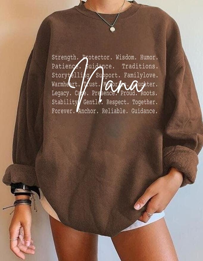 Nana Definition Shirt Png file, Strong Nana Family Text Design, Loving Nana Gift Tee, Grandma Apparel with Meaning, Nana love