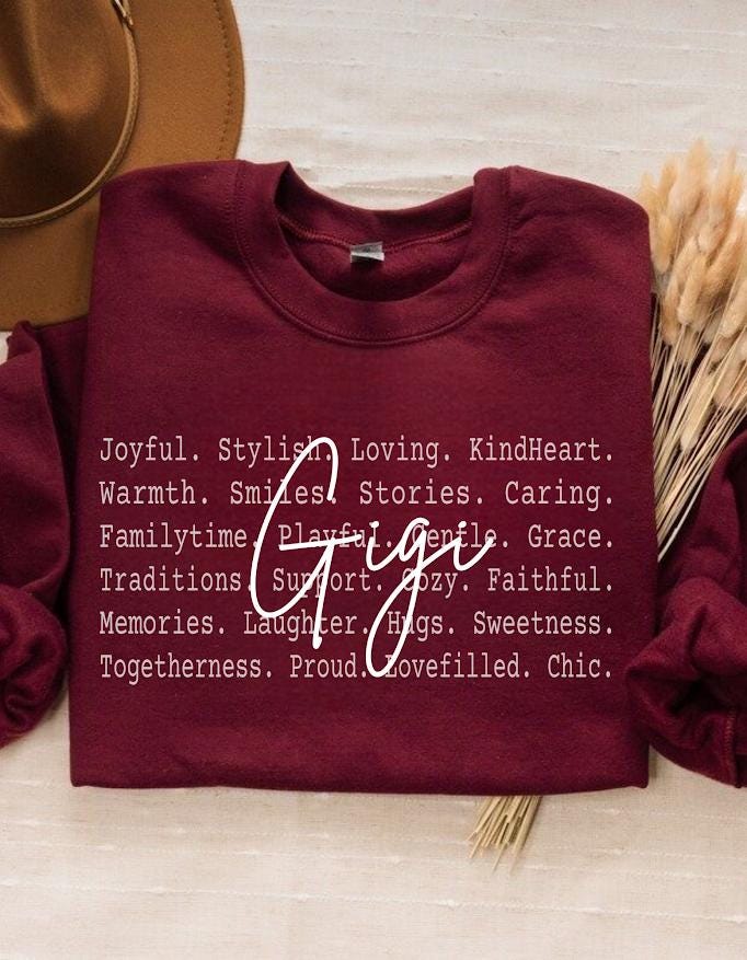 Gigi Definition Shirt design png file, Cute Gigi Text Design, Stylish Grandma Apparel, Sweet Family Gift Tee, Family Matching shirt file