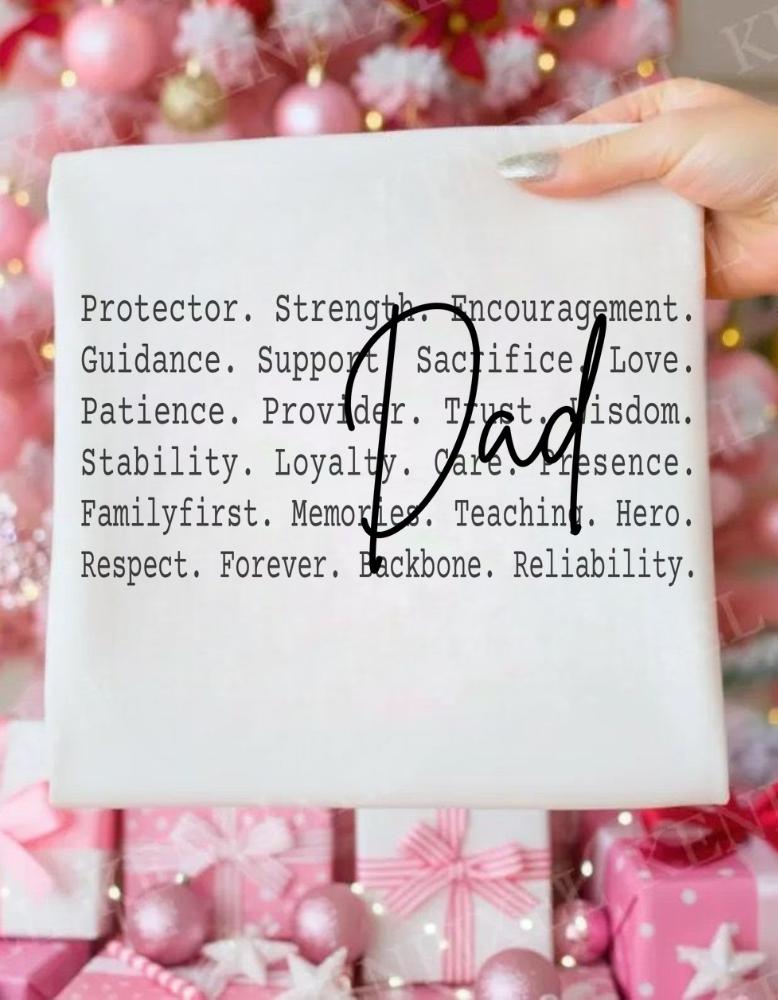 Dad Definition Shirt design, Strong Dad Text Design, Father Family Apparel, Meaningful Gift for Dad, Daddy appreciation, Dad birthday