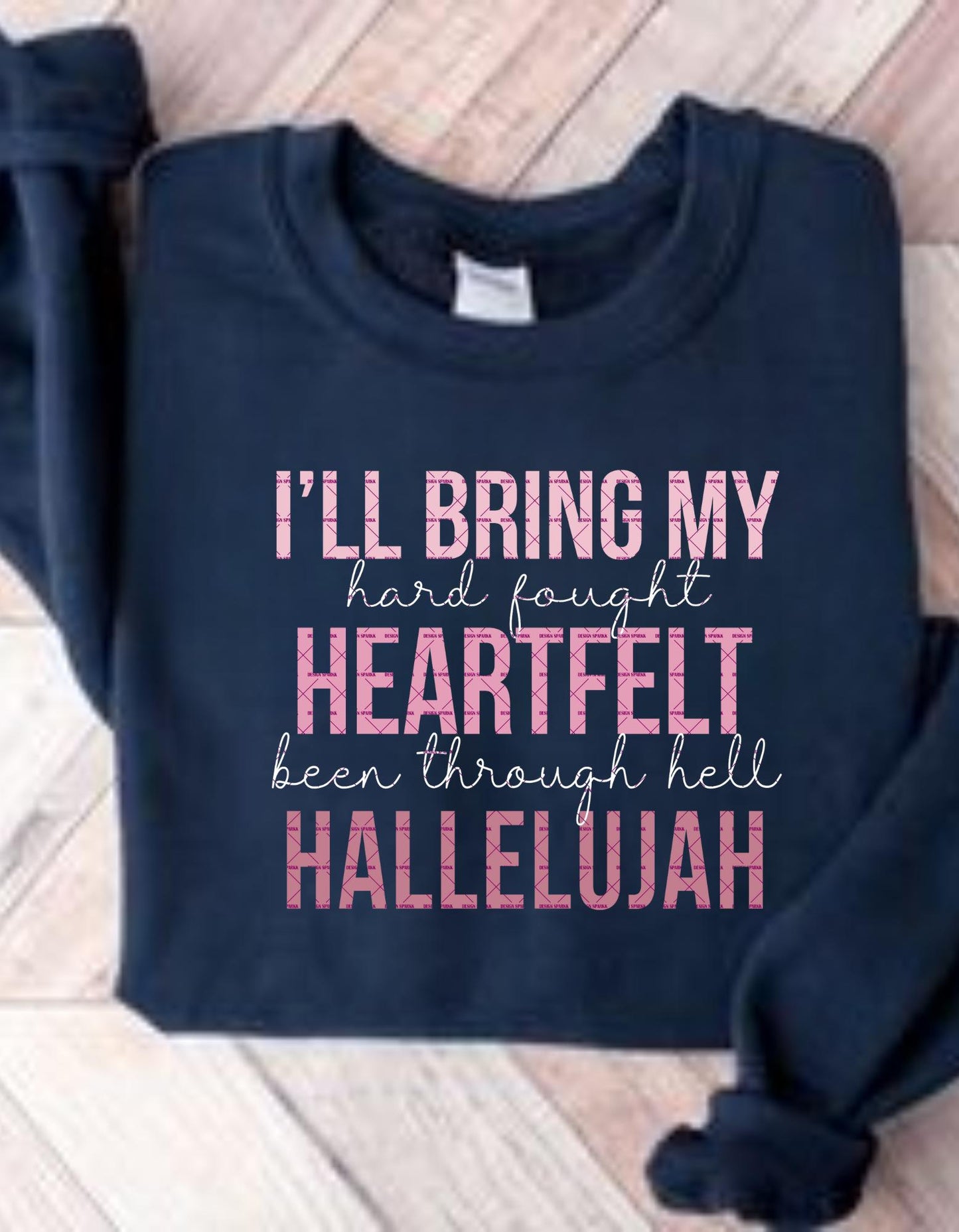 Hard Fought Hallelujah PNG, Jesus faith worship design, digital download, Faith Png, Girls shirt sweatshirt Png, Christian Sublimate Design