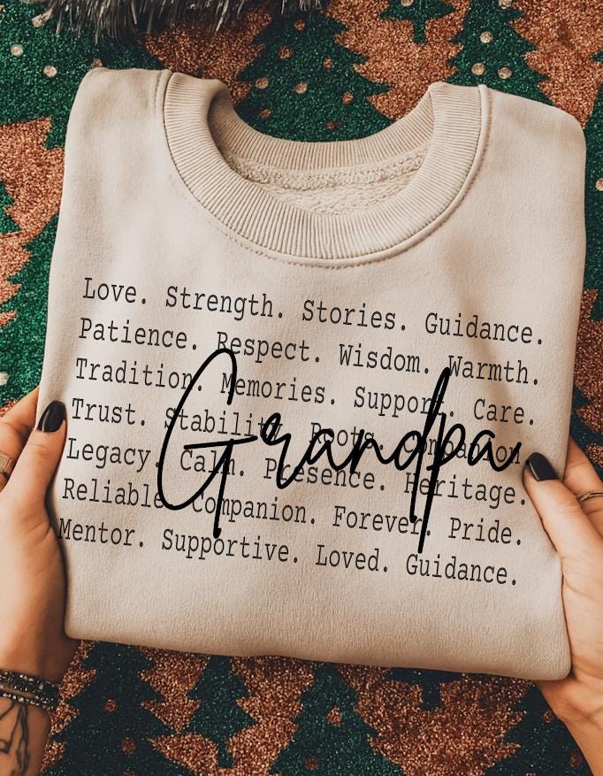 Grandpa Definition Print, Grandfather Love Quote, Wisdom and Legacy Typography, Grandpa Appreciation Gift, Family Wall Art, Grandma love png