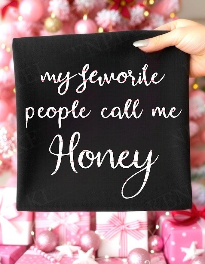 My Favorite People Call Me Honey SVG, Mom Life Shirt Design, Motherhood Quote, Sublimation PNG, Mothers day gift, Gift for mom, Family tee