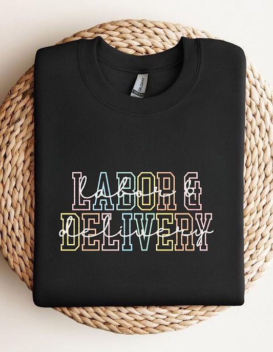 Pastel Rainbow Medical Clipart,Nurse Life Sublimation Design,L&D Nurse Digital Download Shirt Graphic, Labor and Delivery PNG,Medical Png