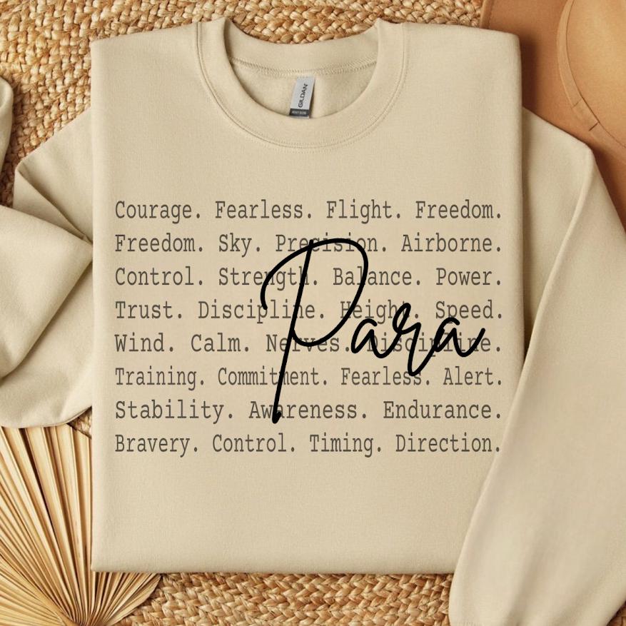 Para Appreciation PNG, Paraprofessional Gift Design, Para Words Text Graphic PNG, School Staff Support Shirt Design, Para tshirt Png