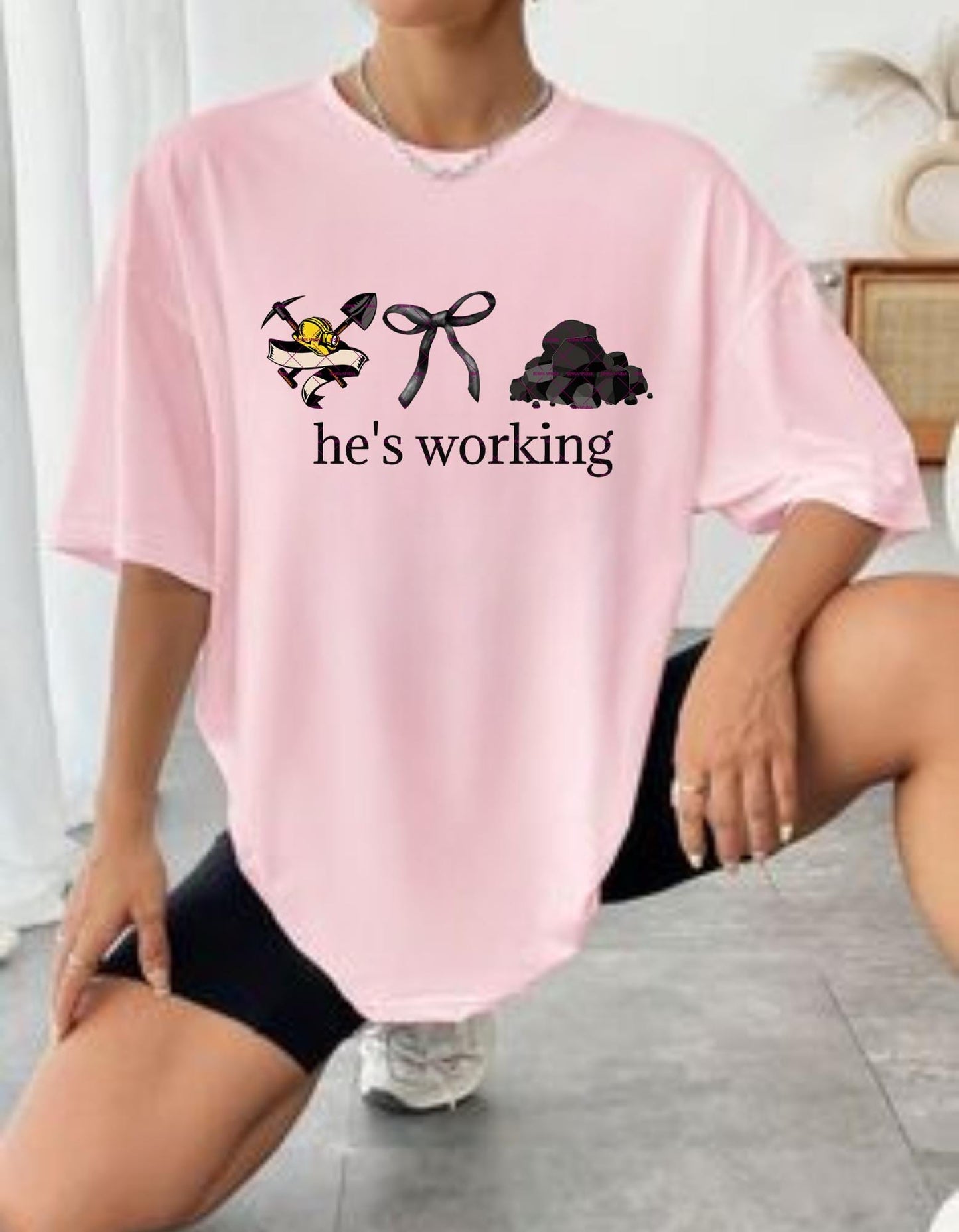 He's working Hard, Bow Png, Husband, Brother Png, Mens Digital Download, Custom order request Father day working Job png, Coal Miner png