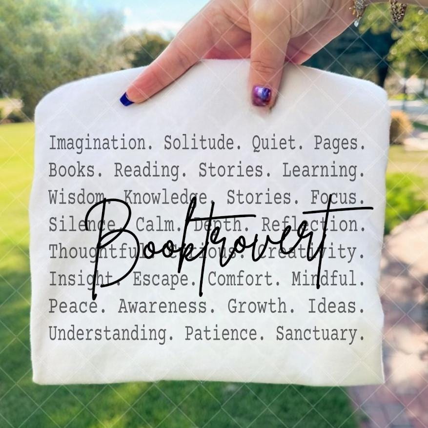 Book Lover Typography Tee,Booktrovert Shirt Png file, Reader Introvert Shirt, Reading Aesthetic Minimal Text Design, Bookish Gift