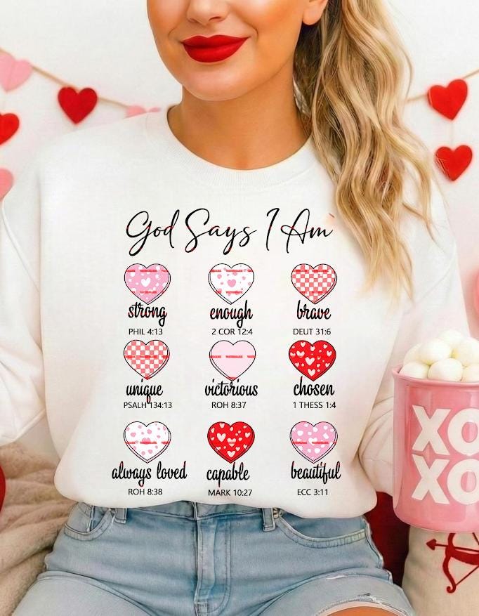 God Says I Am, Girls shirt design, God Say Shirt Png, Girls Bible Verse Shirt, Girls Christian Shirt, Religious Png, Scripture Inspirational