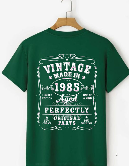 Vintage 1985 Png Svg, Limited Edition Aged Perfectly Png, Retro Birthday Gift Svg, Classic 80s Style Png design, T shirt Png, Mens and Women