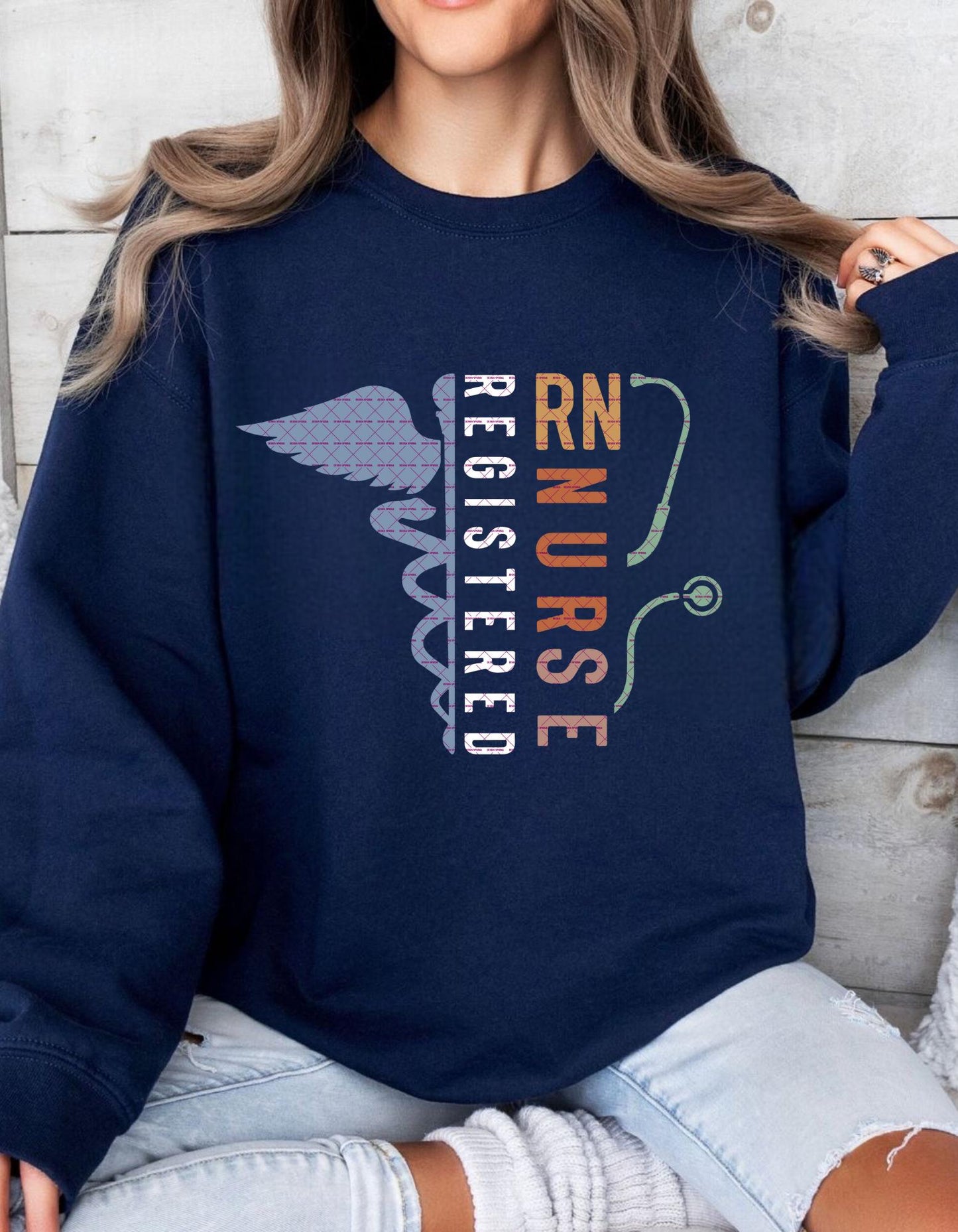 Registered Nurse SVG, Stethoscope Nursing Shirt Design, Cute Healthcare Worker Sublimation, Nurse Png, Nursing student shirt Png, RN Medical