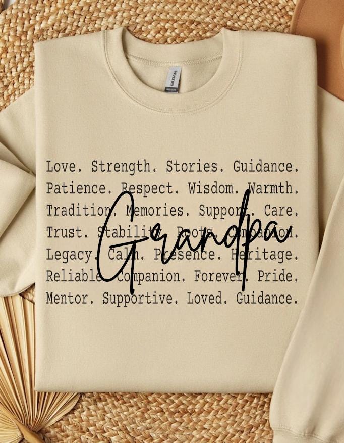 Grandpa Definition Print, Grandfather Love Quote, Wisdom and Legacy Typography, Grandpa Appreciation Gift, Family Wall Art, Grandma love png