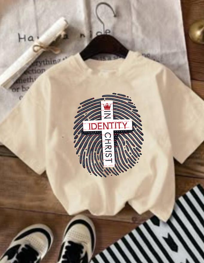 Identity In Christ Shirt design Png file, Christian Faith T-Shirt, Fingerprint Cross Design, Religious Jesus Shirt, Bible Verse Inspired Tee