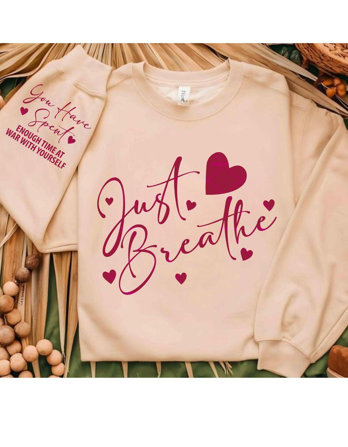Just Breathe Svg Png Files Wellness Gift Yoga Meditation Relaxing Positivity Self-Care Gift Women, Girly designs, Mother day Png, Easter png