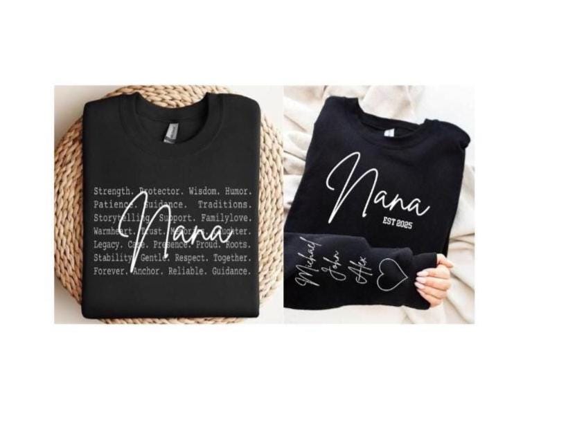 Nana Definition Shirt Png file, Strong Nana Family Text Design, Loving Nana Gift Tee, Grandma Apparel with Meaning, Nana love