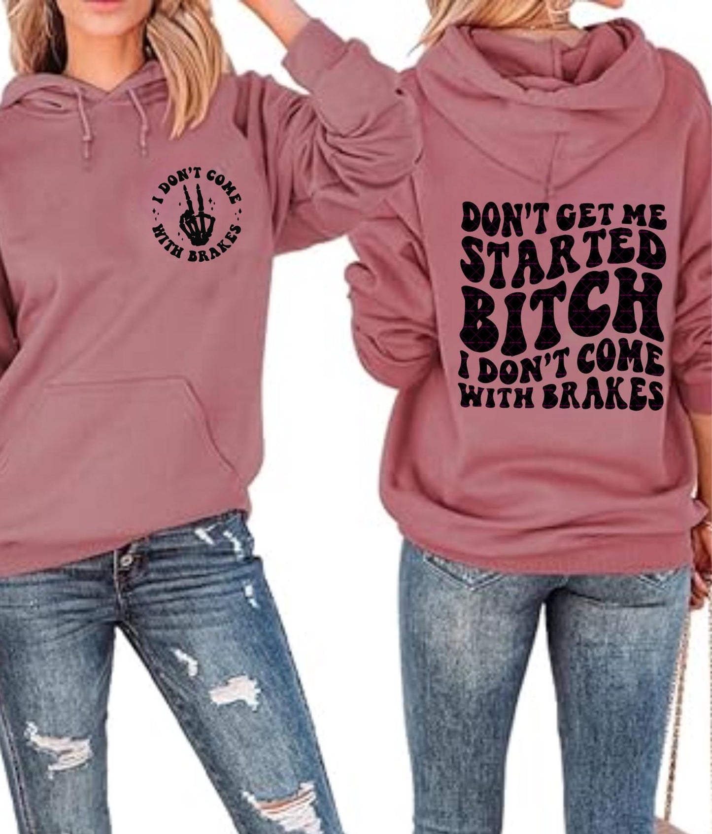 Dont get me started Bitch Svg Png, Funny girls shirt png, Trendy text design, I dont come with brakes Png, Naughty Girl Digital download