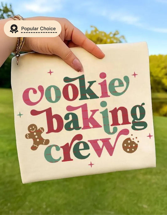 Cookie Baking Crew Png, Christmas Baking Team Gingerbread Cookie Lover Tee, Cute Holiday Family Matching Baking Party Shirt, Gift for Baker