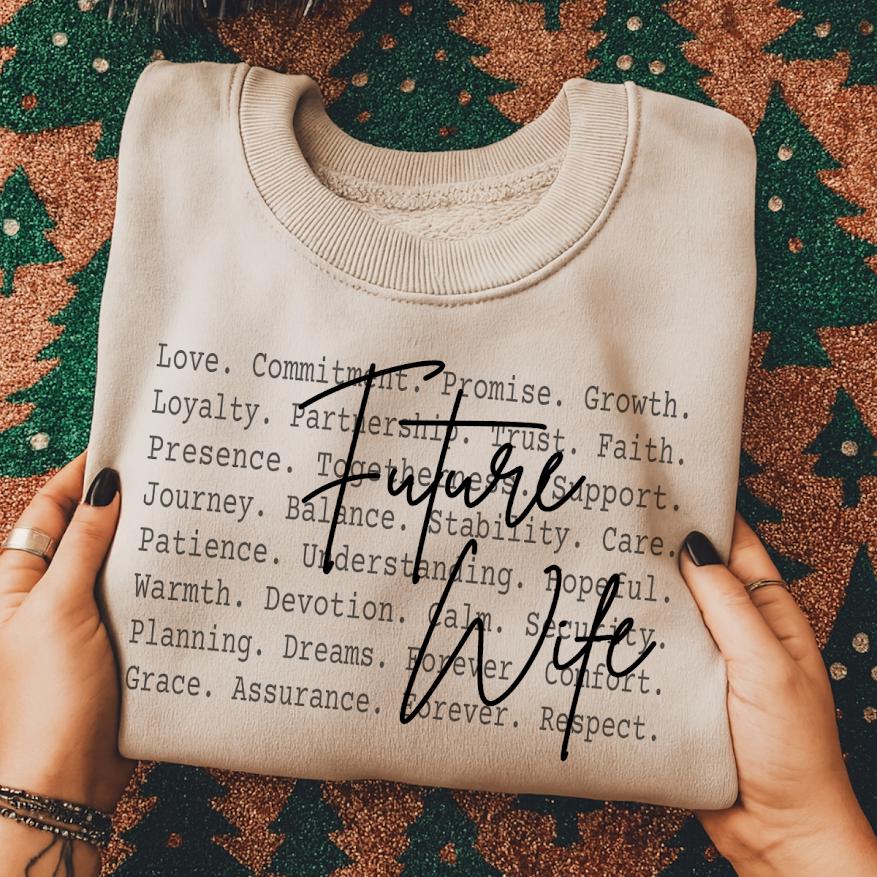 Future Wife Bridal Shower Png, Engagement Gift for Bride-To-Be, Wedding Gift Png, Bride Gift, Wife bride love, Wife to be, Wedding design