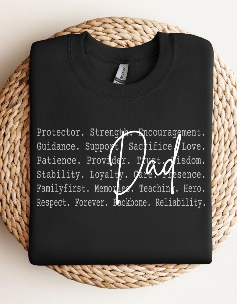 Dad Definition Shirt design, Strong Dad Text Design, Father Family Apparel, Meaningful Gift for Dad, Daddy appreciation, Dad birthday