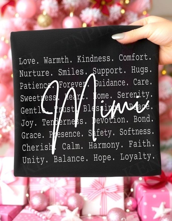 Mimi Typography PNG, Mimi Love Quote Design, Grandma Text Art, Family Love Word, Mimi Sublimation PNG, Gift for Mimi, Best Mimi appreciation