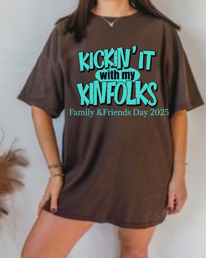 Kickin’ It With My Kinfolks PNG file, Family & Friends Day 2025 Graphic Design PNG, Family sublimation, Family celebration PNG, Retro Pngs