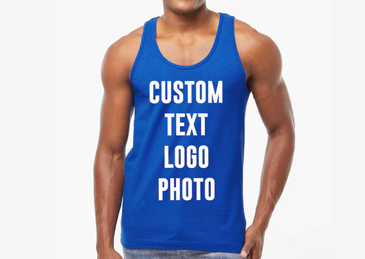 Custom Tank Top (Front & Back Print), Personalized design, Free shipping