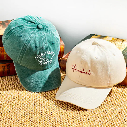 Unisex Baseball Hat, Vintage Style Trucker Cap, Custom Embroidered Logo Hat Club Gifts