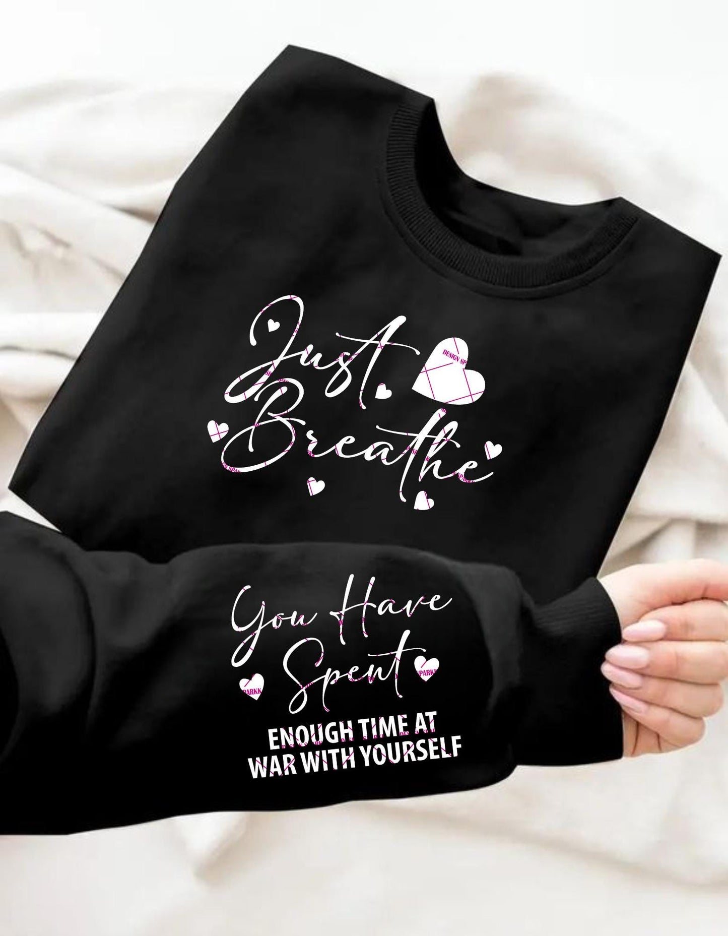 Just Breathe, Svg Png Files, Wellness Gift Yoga Meditation Relaxing Positivity Self-Care Gift Women, Girly designs