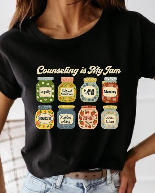 Therapist Shirt Png, Funny School Counselor Sublimation Design, Counseling is My Jam Png, Mental Health Counselor Gift,  School Counselor Png