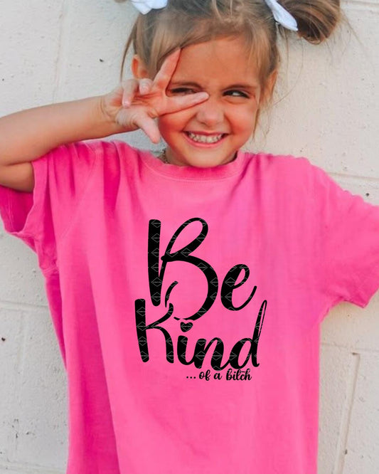 Funny, Sassy Design for Women,Be Kind or Bitch PNG, Sarcastic Quote File, Digital Download, Kind Of A Bitch Png, Adult Humor Png, Funny Png