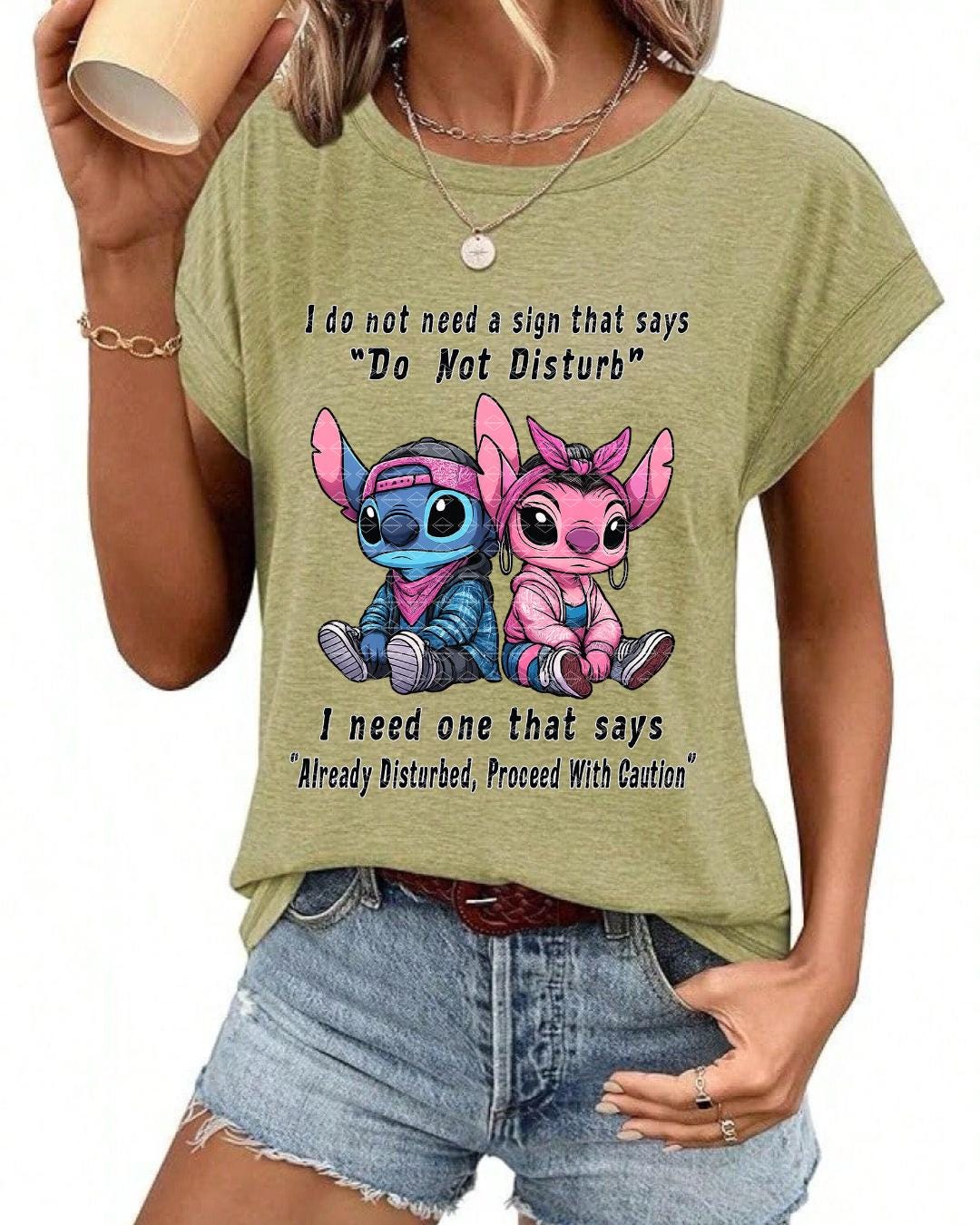Do Not Disturb Funny Quote Shirt Design: Stitch-Inspired PNG (Digital Download)