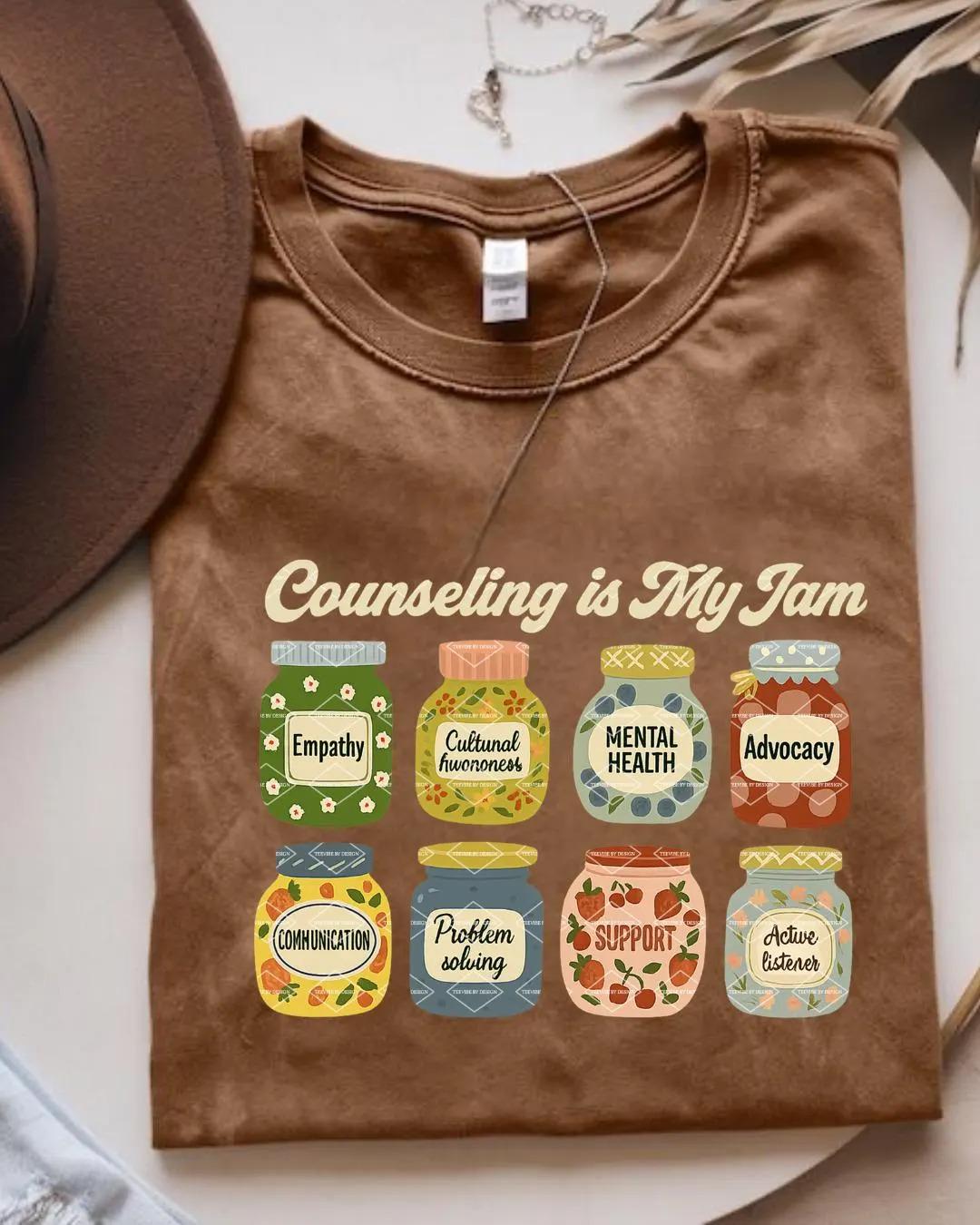 Therapist Shirt Png, Funny School Counselor Sublimation Design, Counseling is My Jam Png, Mental Health Counselor Gift,  School Counselor Png