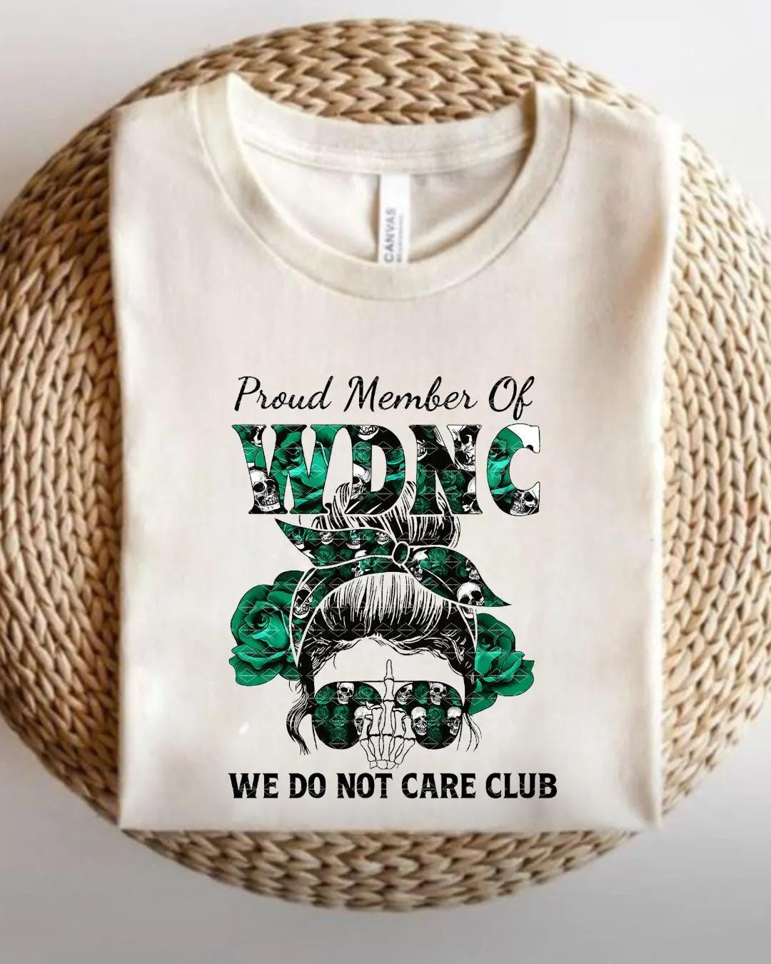 Proud Member of We Do Not Care Club, WDNC Digital Design PNG, Attitude, Sassy Girl Skull Png, Funny Sublimation Print, Everyday Pngs