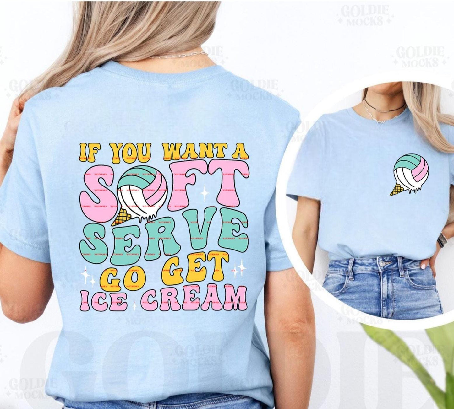 Soft Serve Volleyball, Funny Volleyball Shirt Design, Team Spirit Sublimation, Volleyball Mom Gift, Digital Download, Go get icecream Png