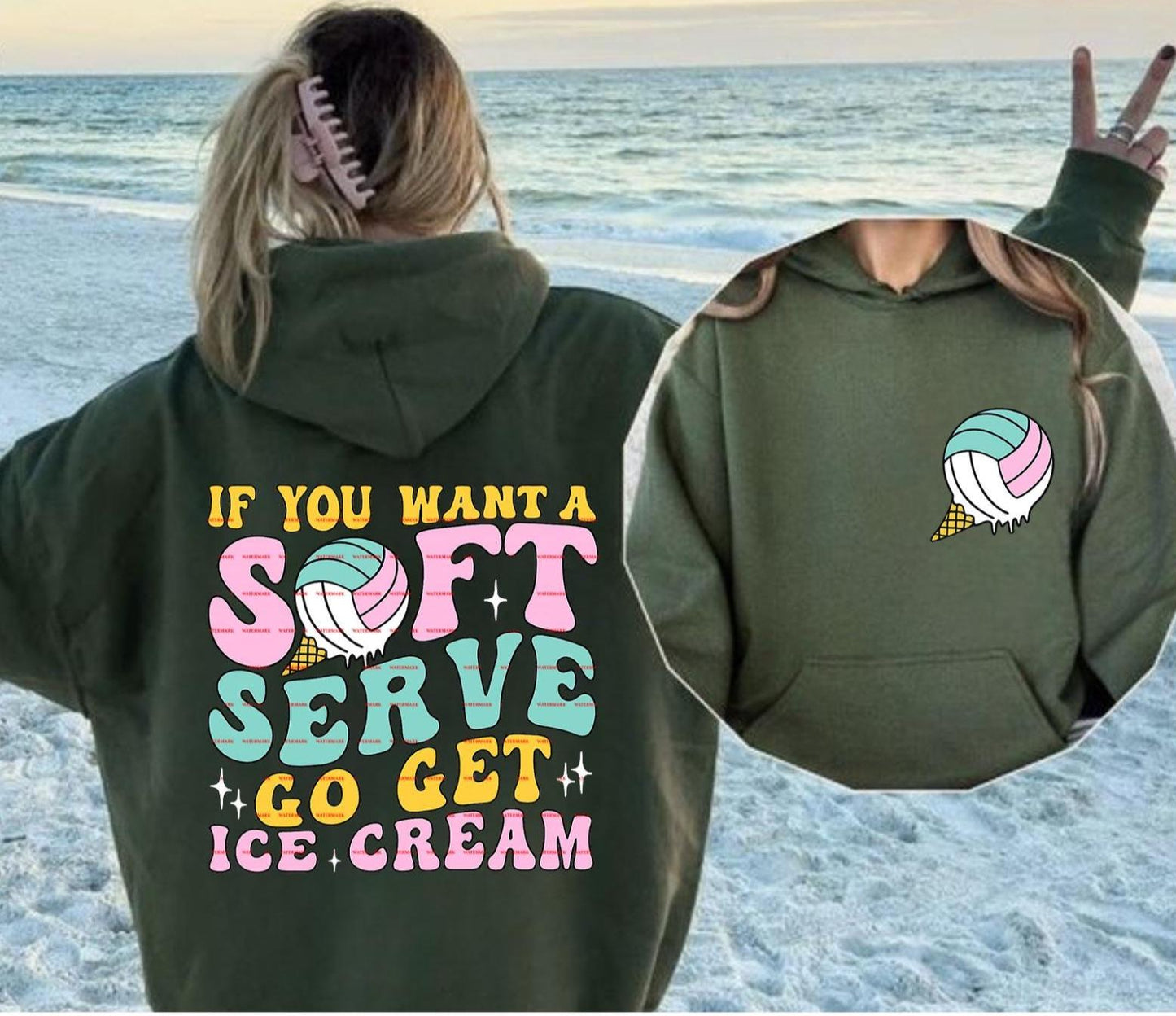 Soft Serve Volleyball, Funny Volleyball Shirt Design, Team Spirit Sublimation, Volleyball Mom Gift, Digital Download, Go get icecream Png