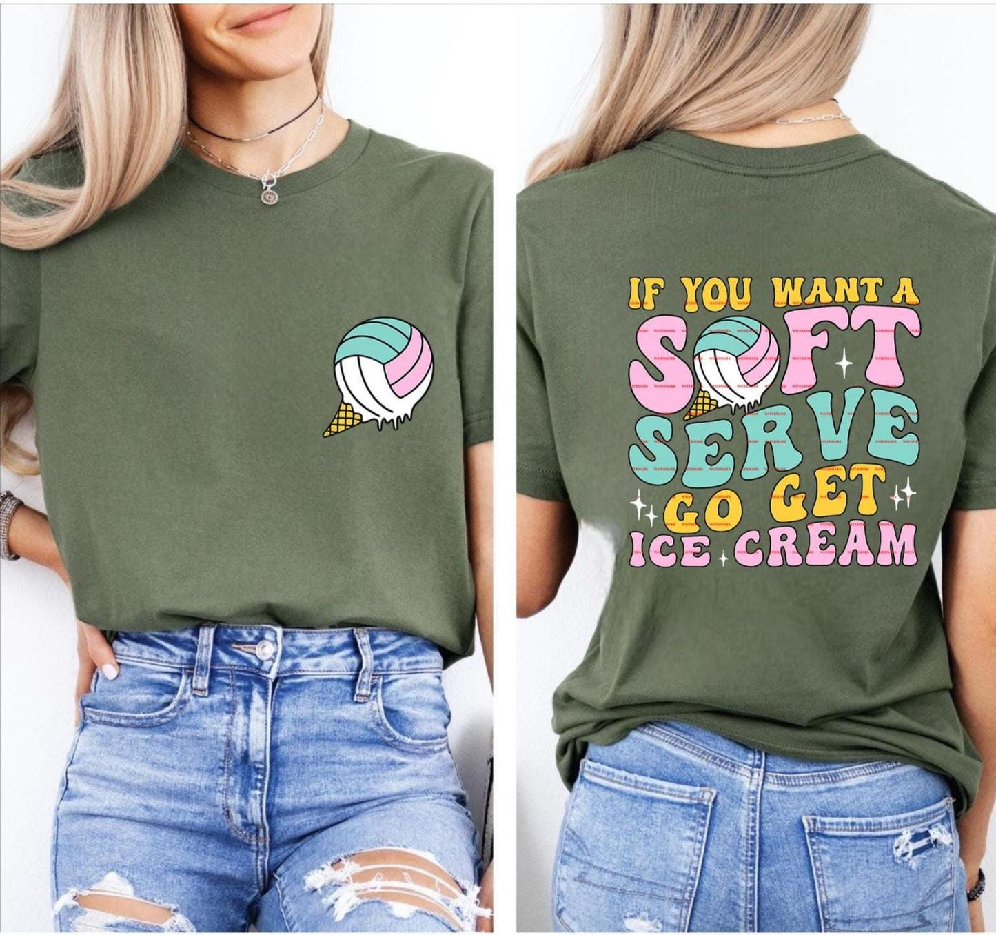 Soft Serve Volleyball, Funny Volleyball Shirt Design, Team Spirit Sublimation, Volleyball Mom Gift, Digital Download, Go get icecream Png