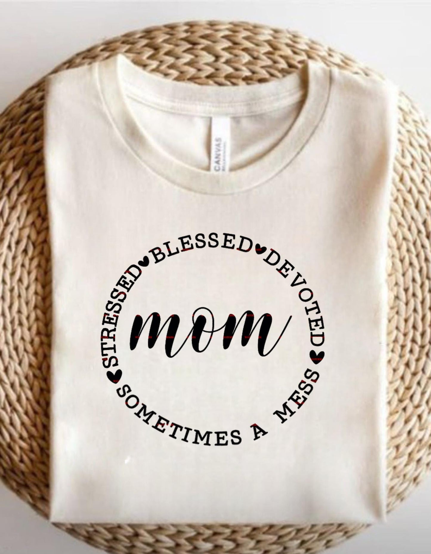 Stressed Blessed Devoted Mom PNG, Motherhood Quote Design, Mom Life Shirt Sublimation, Funny Mom Clipart, Mother’s Day Gift, Gift for mom