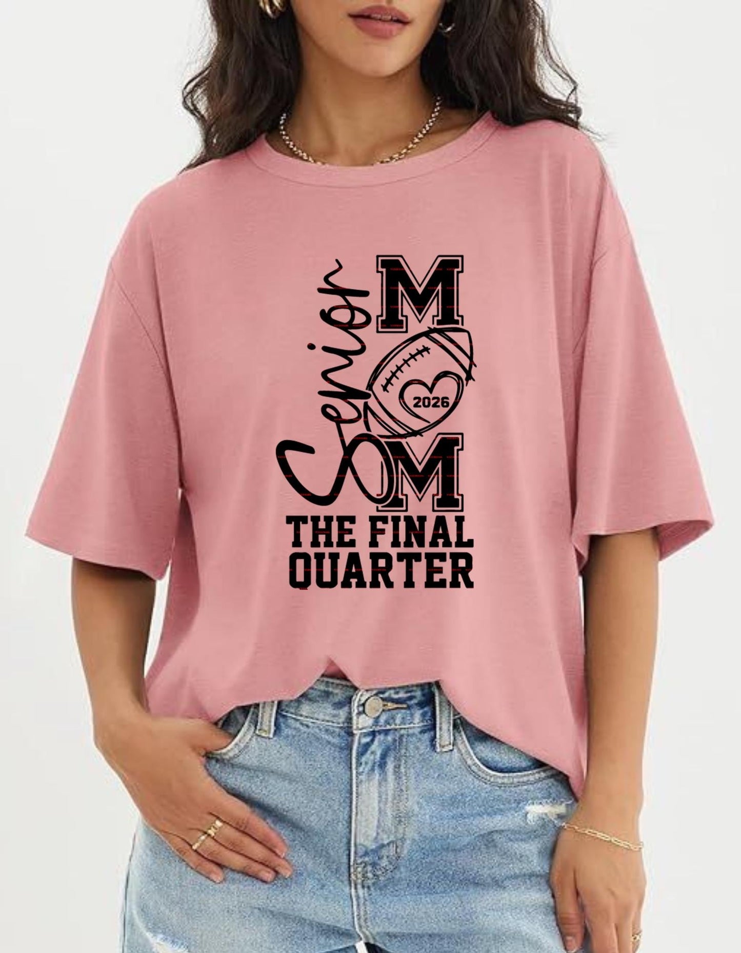 Senior Football Mom SVG 2026, The Final Quarter SVG, Senior Year Football Shirt Design, Football Mom SVG Cut File, Game Day Sport Mom svg