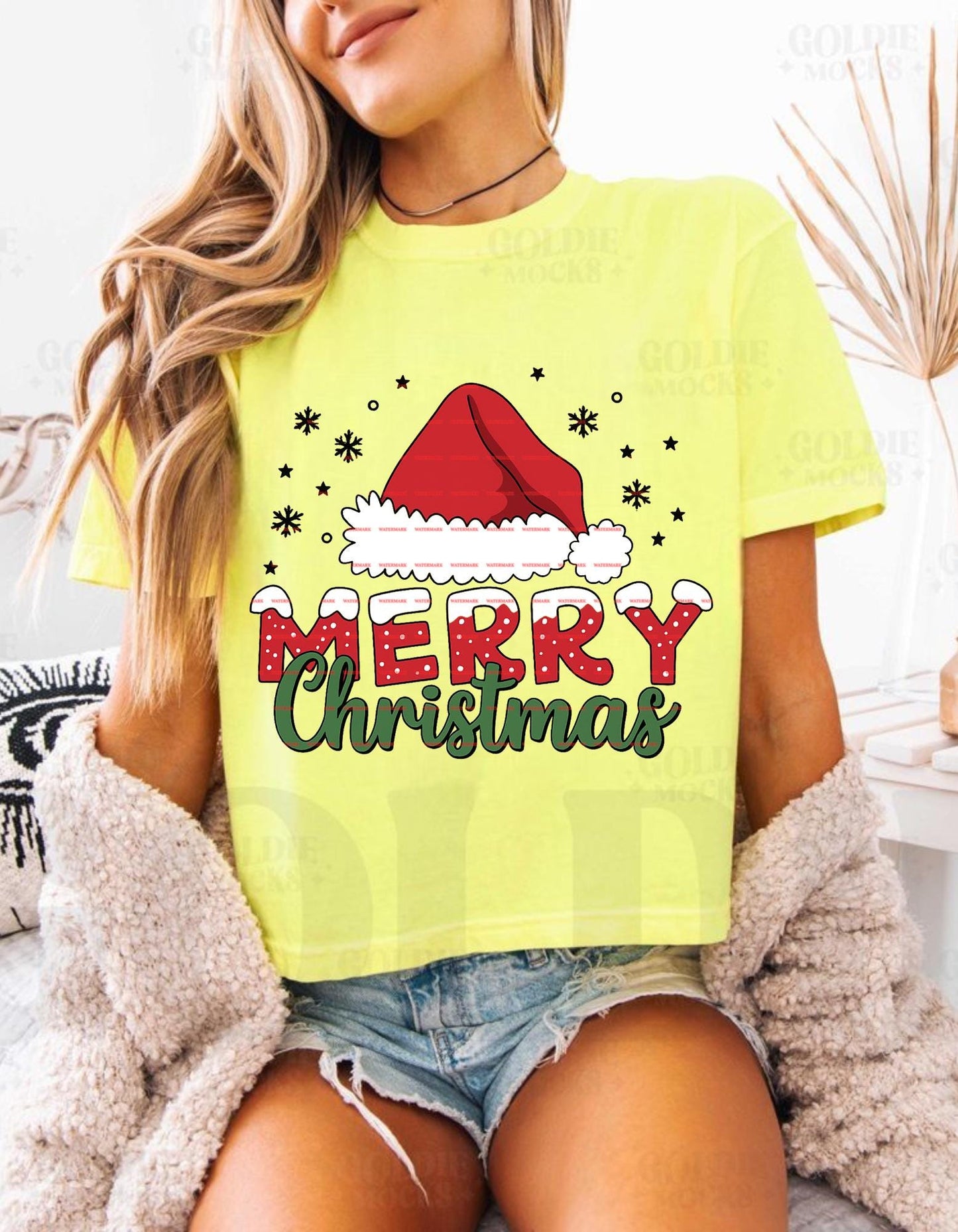 Merry Christmas PNG, Santa Hat PNG, Cute Holiday Quote Design, Festive Sublimation, Winter Clipart, Gift for 2025 Christmas Inspired Pngs