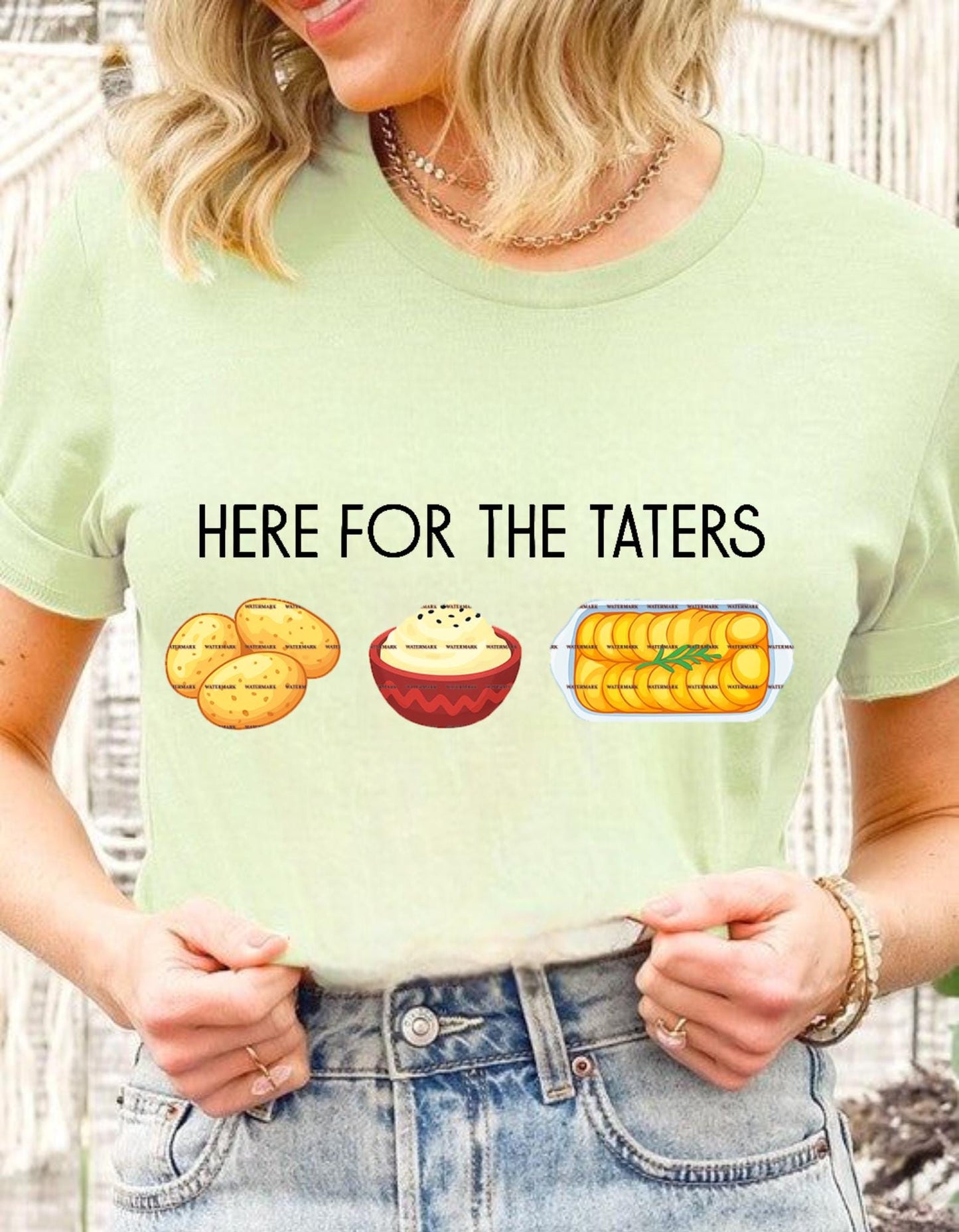 Here For The Taters PNG, Funny Thanksgiving Potato Shirt Design, Funny Sublimation, Food Lover Fall Humor PNG, Fun designs, Casual wear Png