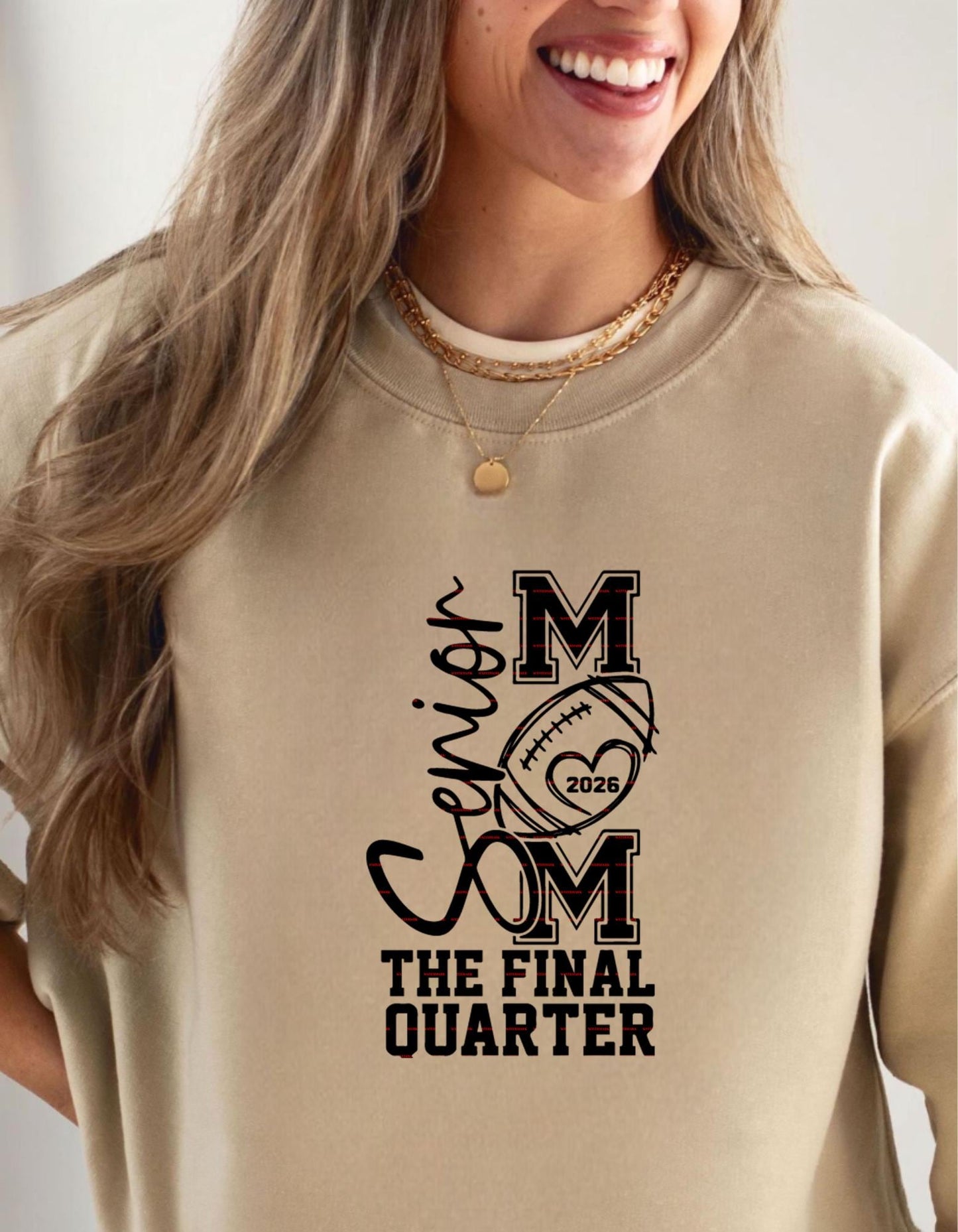Senior Football Mom SVG 2026, The Final Quarter SVG, Senior Year Football Shirt Design, Football Mom SVG Cut File, Game Day Sport Mom svg