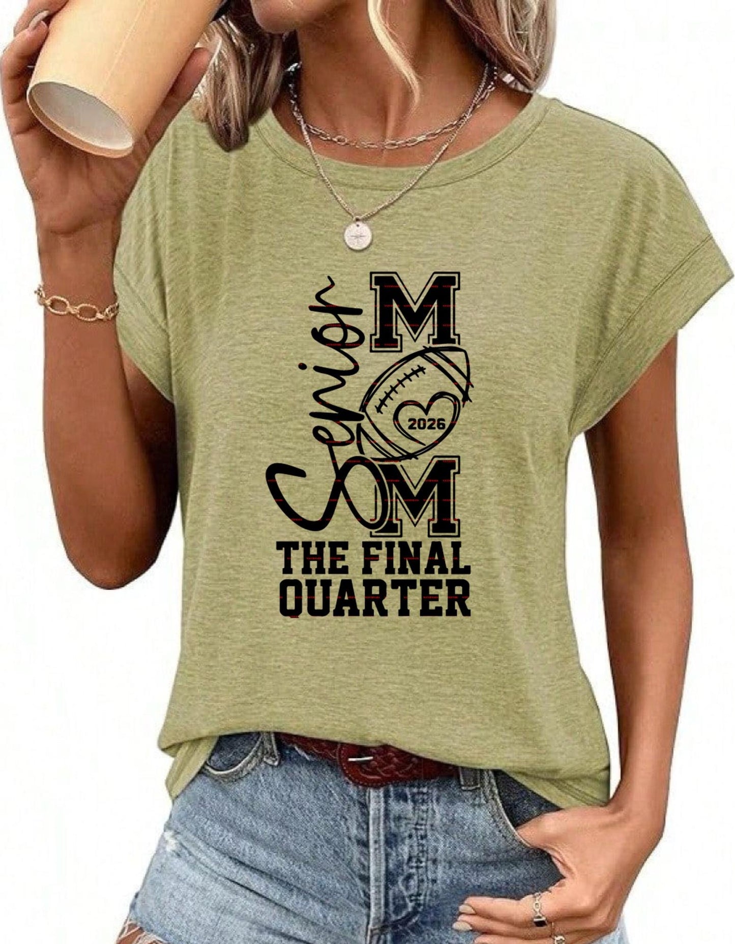 Senior Football Mom SVG 2026, The Final Quarter SVG, Senior Year Football Shirt Design, Football Mom SVG Cut File, Game Day Sport Mom svg