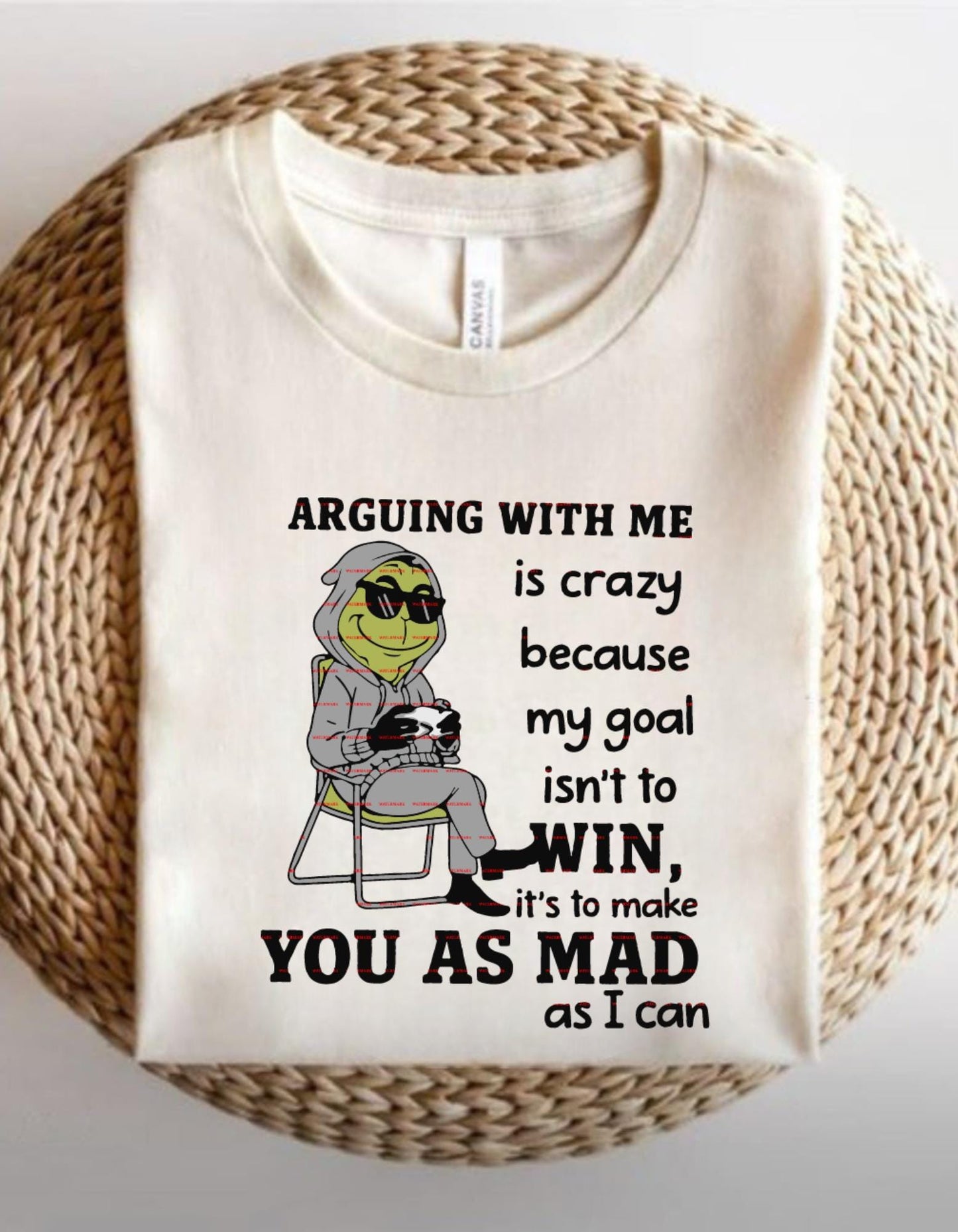 Funny Arguing Shirt, Sarcastic Humor Tee, My Goal Isn’t to Win It’s to Make You Mad Shirt, Snarky Attitude Shirt, Sassy Graphic Tee Gift