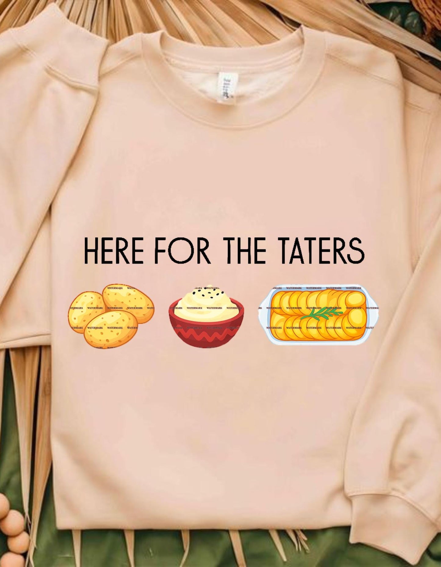 Here For The Taters PNG, Funny Thanksgiving Potato Shirt Design, Funny Sublimation, Food Lover Fall Humor PNG, Fun designs, Casual wear Png