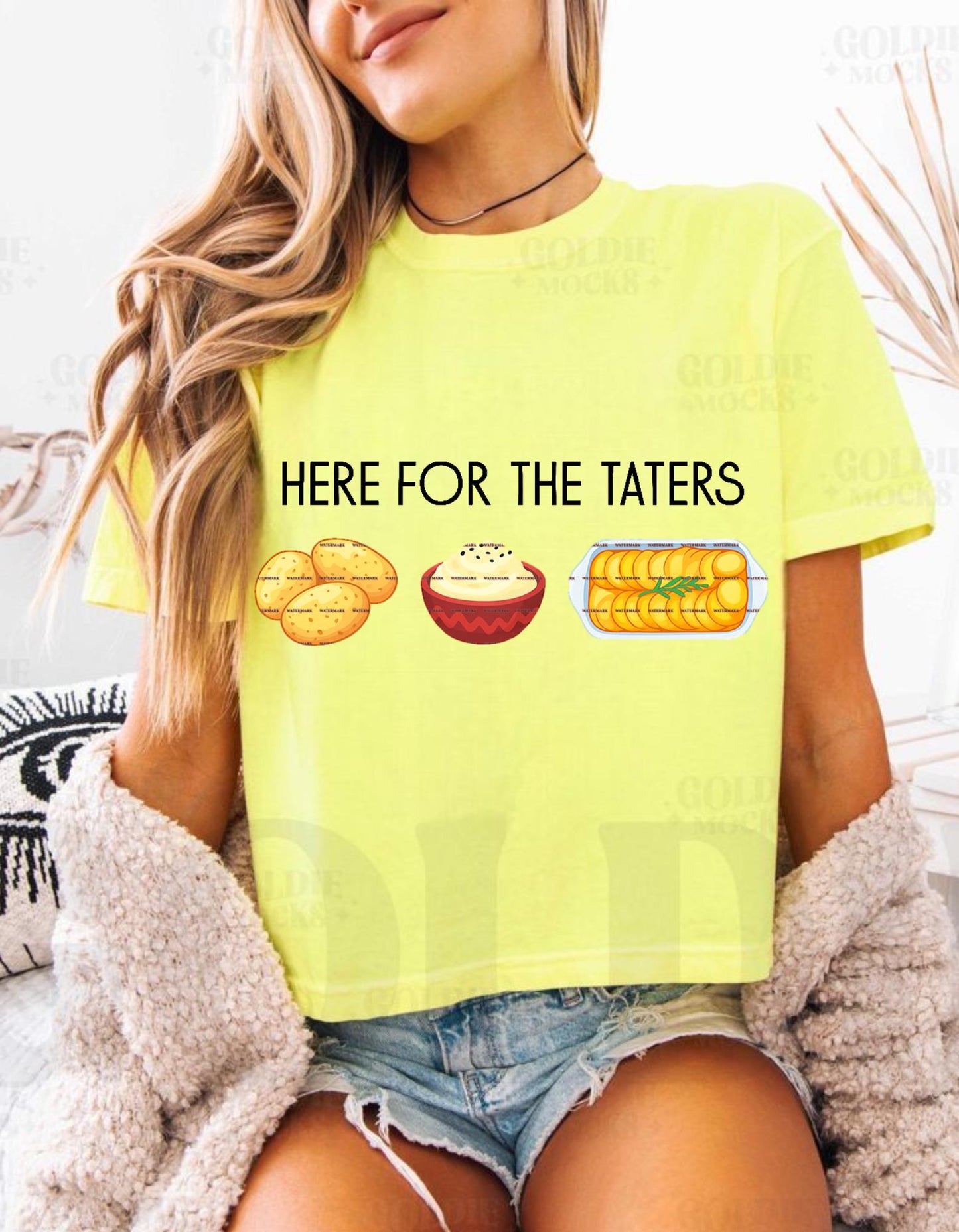 Here For The Taters PNG, Funny Thanksgiving Potato Shirt Design, Funny Sublimation, Food Lover Fall Humor PNG, Fun designs, Casual wear Png