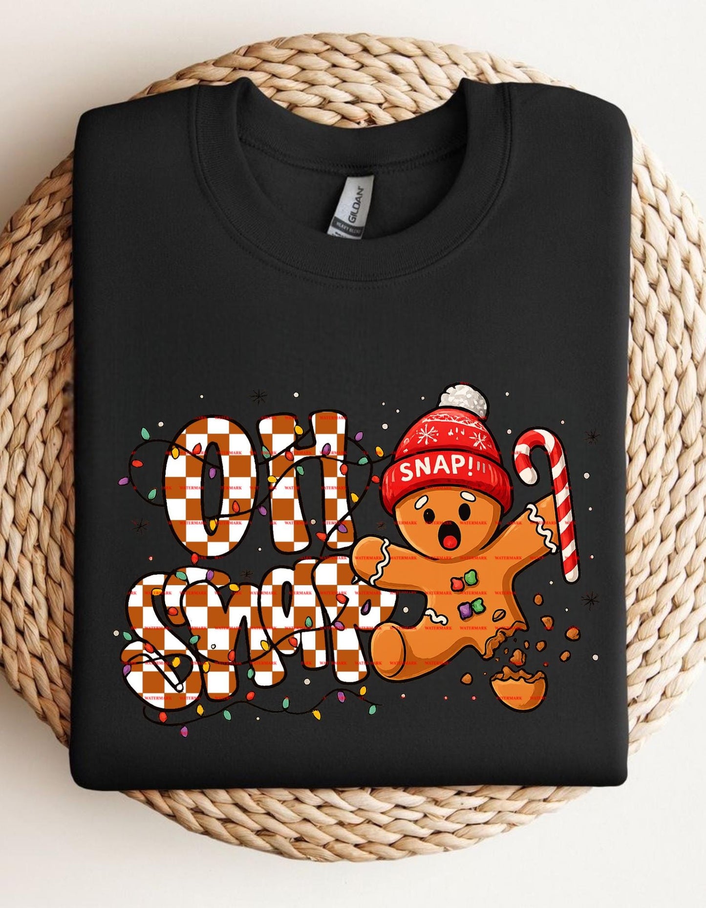 Oh Snap Gingerbread Christmas Png, Funny Cookie Holiday Design, Cute Xmas Shirt PNG, Christmas Lights Sublimation, Fun ideas, Funny shirt