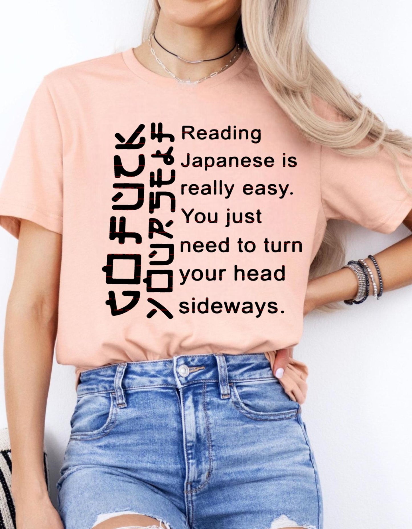 Funny Go F Yourself Shirt SVG, Sarcastic Japanese Style Font Design, Adult Humor Quote PNG, Rude Saying Shirt Graphic, Digital Download
