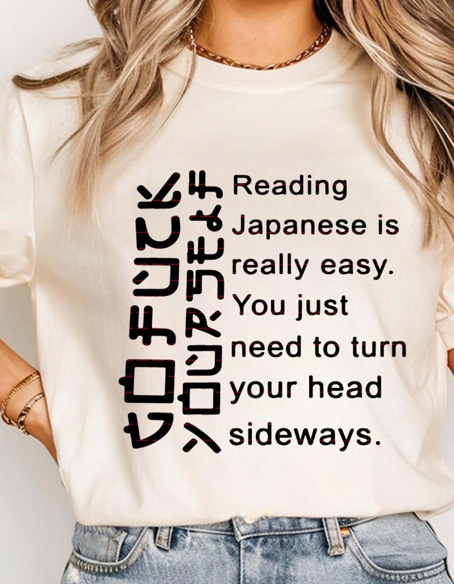 Funny Go F Yourself Shirt SVG, Sarcastic Japanese Style Font Design, Adult Humor Quote PNG, Rude Saying Shirt Graphic, Digital Download