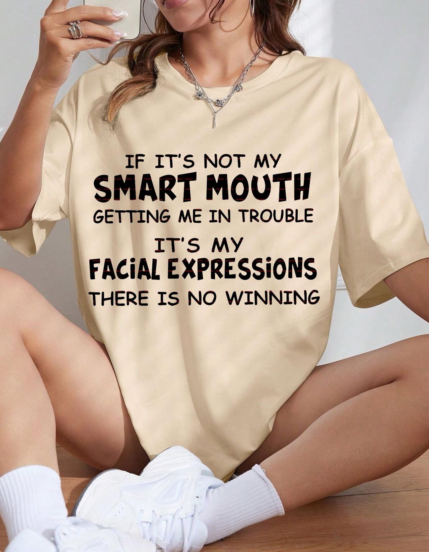 Funny Smart Mouth SVG, Sarcastic Quote SVG PNG, Facial Expressions Humor Shirt Design, Sassy Attitude girl Quote, Digital Download Cricut