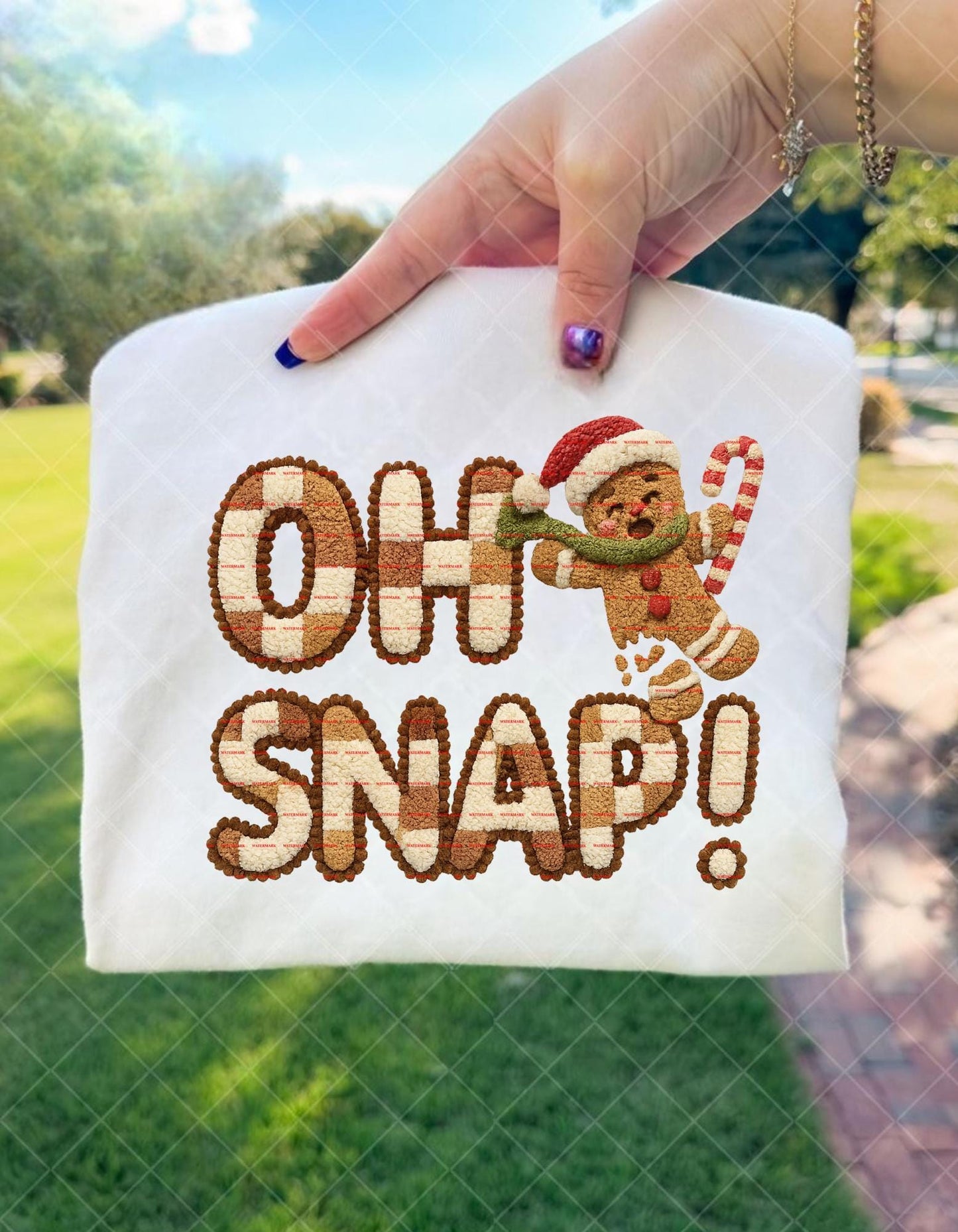 Oh Snap Gingerbread Christmas Embroided Png, Funny Cookie Holiday Design, Cute Xmas Shirt PNG, Christmas Sublimation, Fun ideas, Funny shirt
