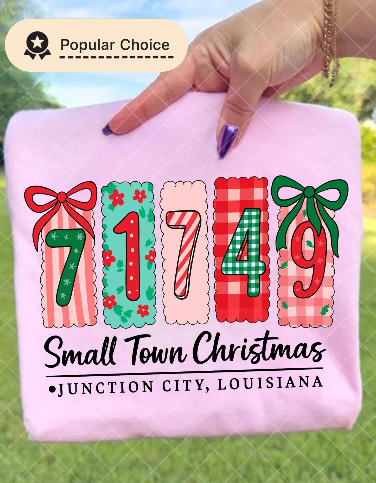 Small Town Png, Christmas Is Better design, Custom Zip Code Town Name Tee, Cute Pastel Christmas Village Shirt, Personalized Holiday Gift