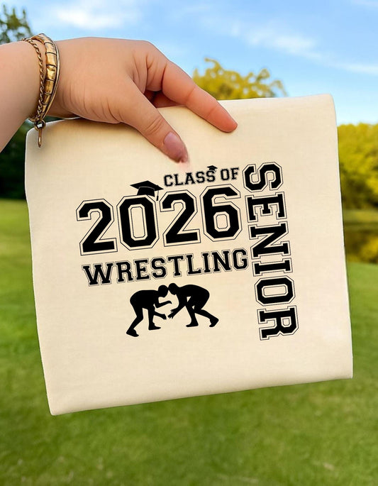 Class of 2026 Wrestling Senior Svg Png, Senior 2026, Graduation sports Png, Senior 2026, Sports design, Svg file